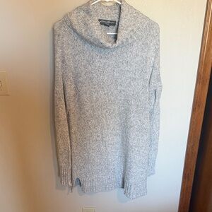 Eddie Bauer Light Gray Women's Cowl Neck Sweater